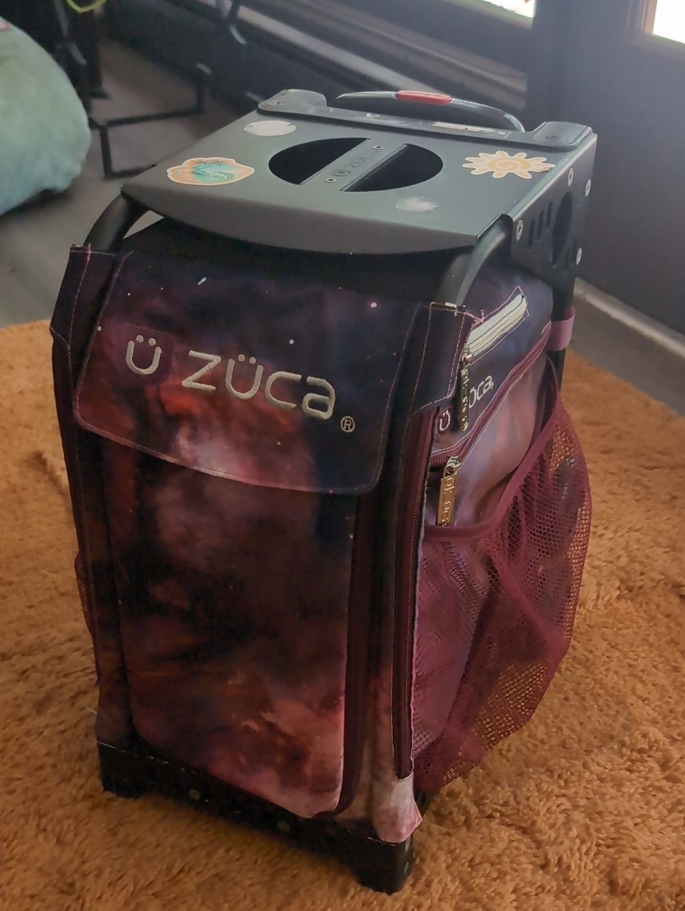 Zuca Galaxy Purple Rolling Gear Bag